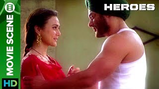 Salman Khan gets EMOTIONAL’ about Preity Zinta  Movie Scene  Heroes  Salman Khan amp Preity Zinta [upl. by Nylkaj]