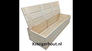 Houten kist maken steigerhout [upl. by Aseel]