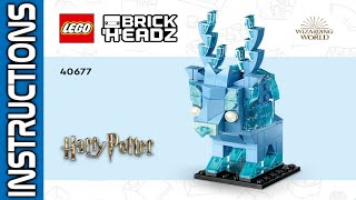 LEGO 40677 instructions  Brickheadz  2024  Book 2  Prisoner of Azkaban Figures brickheadz BID [upl. by Stenger]