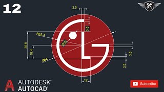 Autocad 2d Practice Drawing 12  AutoCAD tutorial for beginners akd autocad design [upl. by Aydan]