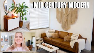 APARTMENT TOUR MID CENTURY MODERN  2020  Paige Koren [upl. by Yentrok]