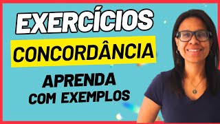 🔥CONCORDÂNCIA EXERCÍCIOS de CONCORDÂNCIA VERBAL E NOMINAL [upl. by Naomi]