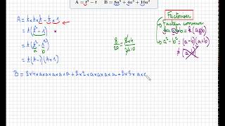 factoriser une expression • facteur commun et identité remarquable • quatrième troisième seconde [upl. by Sugihara272]