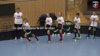 Floorball Drills  The Corners [upl. by Maxy]