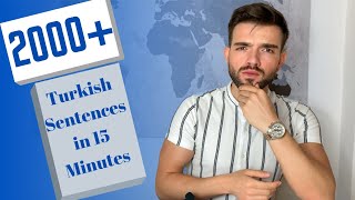 Learn Turkish THE EASY WAY  2000 Easy Turkish Sentences [upl. by Aihtiekal]