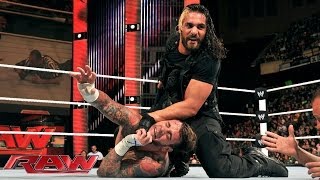 CM Punk vs Seth Rollins Raw Dec 30 2013 [upl. by Florance]