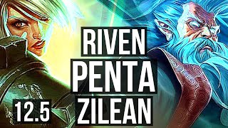 RIVEN vs ZILEAN TOP DEFEAT  Penta 66 winrate 19M mastery  EUW Master  125 [upl. by Nalla112]