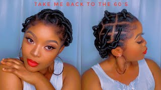 How To African Threading Hairstyle Using Brazilian Wool Protective Hairstyle [upl. by Stalk]