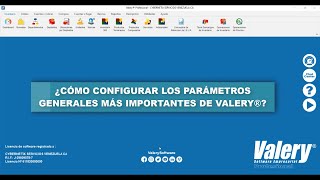 ¿Cómo configurar los parámetros principales de Valery® [upl. by Rabkin429]