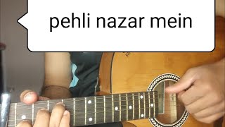 Pehli nazar mein atif aslam acoustic guitar cover [upl. by Waverley]