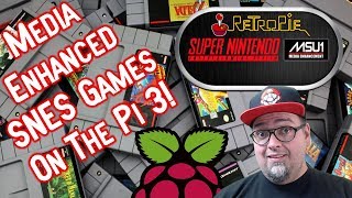 RetroPie MSU1 SNES Image Testing  Media Enhanced Super Nintendo Games [upl. by Cal]