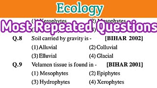 Ecology mcq  ecosystem mcq  most repeated questions 13 [upl. by Liebman]