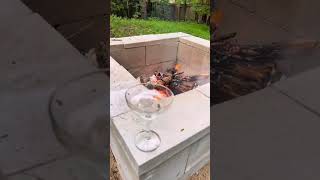 DIY Concrete Block Fire Pit  Sway  Sarah Build [upl. by Hsepid641]