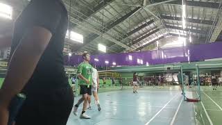 with Vio in Theresian School Cavite versus young varsity players 😅 [upl. by Ahsinam]