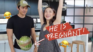 VLOG Watermelon Baby Challenge with Slater 😂 🍉  Kryz Uy [upl. by Marl621]