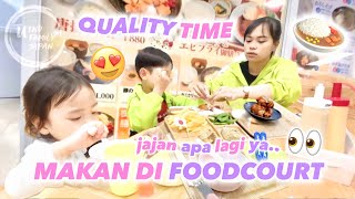 QUALITY TIME SAMA ANAK ANAK ‼️BELI JAJAN DAN MAKAN SIANG DI FOODCOURT [upl. by Maddis]