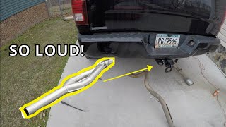 Installing Magnaflow Muffler Delete on RAM 1500 [upl. by Oliver75]