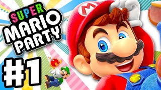 Super Mario Party  Gameplay Walkthrough Part 1  Intro and Whomps Domino Ruins Nintendo Switch [upl. by Igenia]