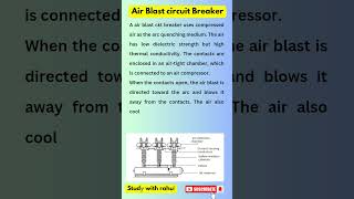 ii Air blast circuit breakerpowersystemshorts shortvideo short subscribe likeshorviral [upl. by Greene486]