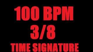 LOUD METRONOME 38 TIME SIGNATURE 100 BPM [upl. by Tyika]