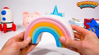 Piggy Bank Smash Toy Learning Video for Toddlers and Kids [upl. by Eiznekcam]