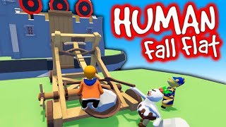 PalutenZombey amp Maudado schießen mit KATAPULTEN  Human Fall Flat [upl. by Lathrope]