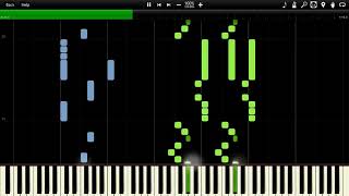 Dragon Ball  King Piccolos Theme Synthesia Piano MIDI David Charlier [upl. by Allare83]