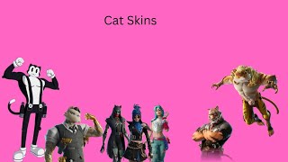 Ranking my Cat Skins in fortnite [upl. by Damek]