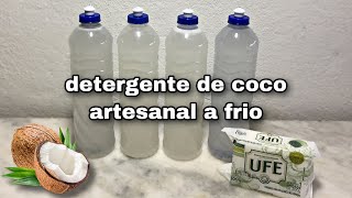 NÃO FICO MAIS SEM ESTE DETERGENTE DE COCO ARTESANAL à frio s soda ativa 2L [upl. by Mariko]