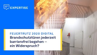 Brandschutztüren barrierefrei begehen  GEZE Expertenwissen [upl. by Mcclenaghan]