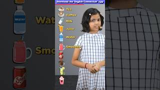 10 Beverages🍹 in English  Learn with Adi  Kids Adi Connection shorts [upl. by Malony23]