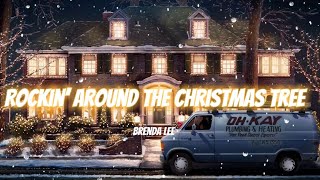 🎄 Rockin’ Around the Christmas Tree  Brenda Lee 🎄 Lyrics Video [upl. by Karlik]