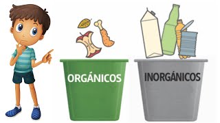 BASURA ORGÁNICA E INORGÁNICA PARA NIÑOS [upl. by Ydnyl]