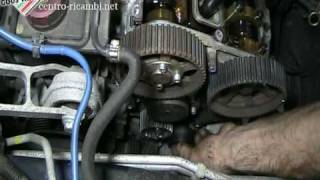 Replacing the timing belt on an Alfa TwinSpark 16v 48 [upl. by Einimod]