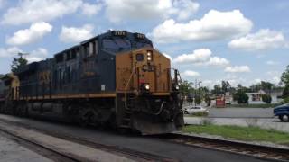 CSX manifest heads southbound through Kingstree SC [upl. by Annuahs]