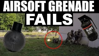 Airsoft Fails GRENADES [upl. by Allicserp]