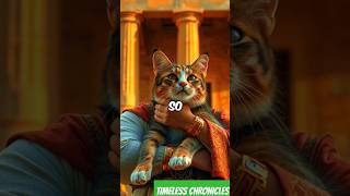 Ancient Egyptian Cat Worship history shortsyoutubeshorts viralvideo historyfactstrending fyp [upl. by Eyllib512]