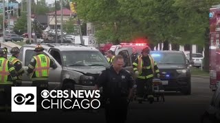 Suburban Chicago crash sends multiple people to the hospital [upl. by Spitzer]