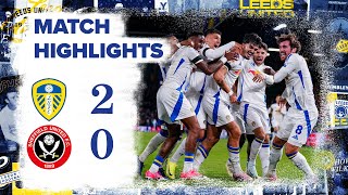 Highlights  Leeds United 20 Sheffield United  Struijk and Joseph goals win Yorkshire derby [upl. by Ahsened278]