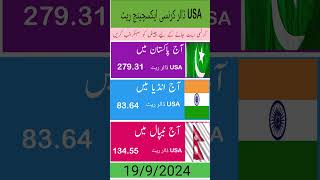 Today dollar ratedollar currency usa exchangerate [upl. by Napas]