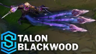 Talon Blackwood Skin Spotlight  PreRelease  League of Legends [upl. by Gilliam398]