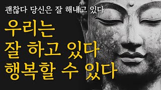 할 수 있다  우리는 잘 하고 있다  우리는 행복할 수 있다  석가모니 명언  불교 가르침  부처님  붓다  달라이라마  삶의 지혜  인생 조언  철학 오디오북 [upl. by Nap]