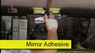 Rear View Mirror Adhesive  How To DIY [upl. by Lamrouex]