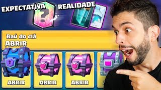 INACREDITÁVEL ABRI TODOS MEUS MELHORES BAÚS NO CLASH ROYALE [upl. by Ahsineg]