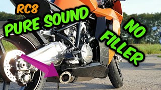 Jester Exhaust Raw Sound  KTM RC8 Fast riding [upl. by Belanger]