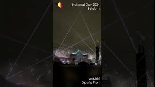 Shorts Celebrate Belgium  National Day 2024 Fireworks  Drone  Laser [upl. by Atikal601]