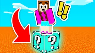 ATRAPADOS EN UN LUCKYBLOCK DE DIAMANTE  MINECRAFT [upl. by Llenreb728]