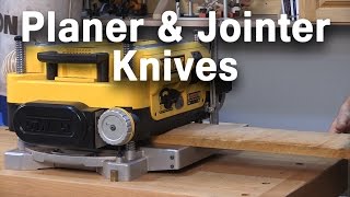 Choosing and Maintaining Jointer amp Planer Replacement Knives [upl. by Ellary]