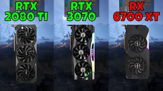 RTX 2080 Ti vs RTX 3070 vs RX 6700 XT Benchmark in 10 Games at 1080p 2024 [upl. by Uyr]