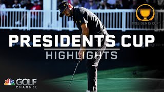 2024 Presidents Cup Day 2 Foursome matches  EXTENDED HIGHLIGHTS  92724  Golf Channel [upl. by Euqinorev]